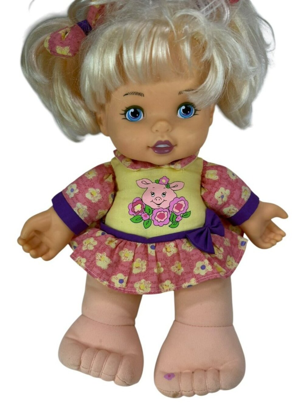 WORKS! Vintage 2001 Singing Peggie's Little Piggies Doll Sings This Little Piggy